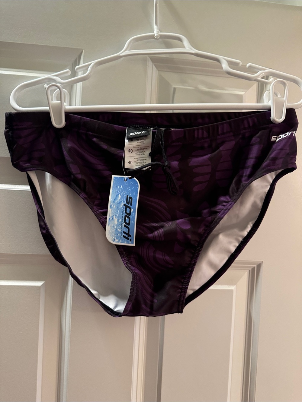 Sporti Brand Men’s swim brief Cool looking Purple Size 40 - Picture 2 of 3